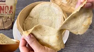 Add water to quinoa, blend and pan-fry, healthy and delicious wrap is ready! Gluten-free！