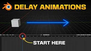 How to DELAY Animations without Keyframes in Blender - Geometry Nodes