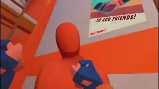 My sister practicing her boxing in vr