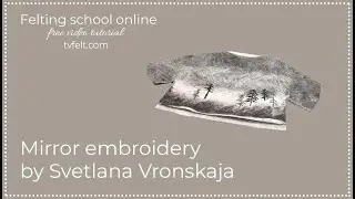 Mirror embroidery by Svetlana Vronskaya