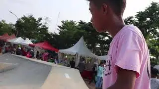 Skateboard daily sesh on Kalijodo skatepark
