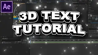 How To Make 3D Text In After Effects (NO ELEMENT NEEDED)