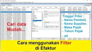 Cara menggunakan Filter di Efaktur