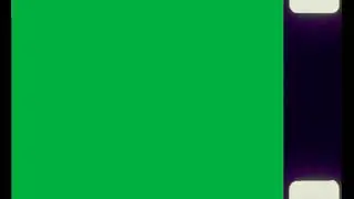 Green Screen 16mm film w edge numbers and audio