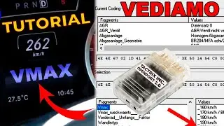 VEDIAMO VMAX ( Factory Speed Limiter ) Change on Mercedes / How to remove speed limit on Mercedes