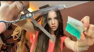 ASMR ✂️ FAST CHAOTIC AGGRESSIVE Haircut ✂️ Spit Painting