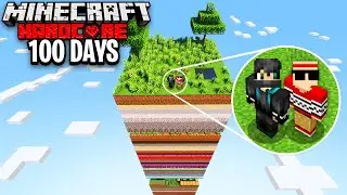 We Survived 100 Days on ONE RANDOM CHUNK in Hardcore Minecraft!