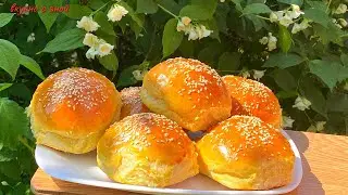 САМЫЕ ВКУСНЫЕ БУЛОЧКИ с КУНЖУТОМ Тесто Как Пух .