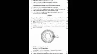 class 11 biology || question paper || sample paper || set 9