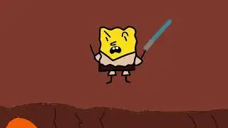Anakin vs. Obi-wan but it’s SpongeBob Animated