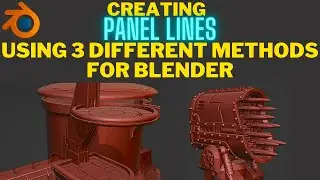 How to add panel line details to an object in Blender