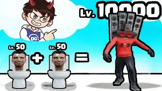 NOOB vs PRO vs HACKER en SKIBIDI TOILET MERGE !! - DeGoBooM