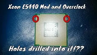 Modded Intel Xeon E5440     3.74Ghz overclock using air cooler!