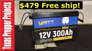 3840wh  12v 300 ah for $479 | Texas Prepper Projects #wattcycle