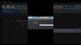 Python Program to find largest element in an array - part 1 - using function