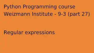 Python programming course 2024.12 part 27