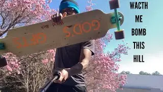 Watch me bomb this hill!!! #entertainment #skateboarding
