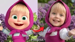 🐻✨ Masha and the Bear Characters in Real Life! ✨👧 