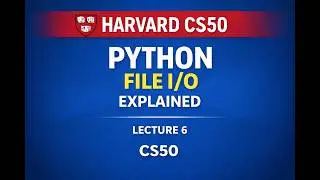 Python File I/O Explained | CS50 Lecture 6 File I/O