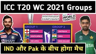 ICC T20 World Cup 2021 Groups 2021 Announced (Qualifying Stage and Final Round )