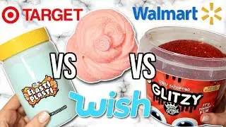 Walmart VS Wish VS Target Slime Review! Is It Worth It?!