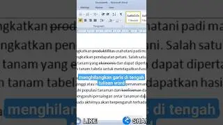 cara menghilangkan garis di tengah tulisan word #shorts #word #simplenewsvideo #yearofyou