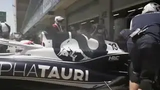 Smoke Out The Back Of Gasly's Car!