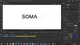 How to create a glow effect on a title in Adobe  Animate 2023