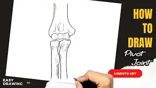 How to draw Pivot Joint - Easy Pivot Joint Drawing
