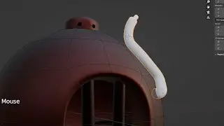 Как сделать изгиб трубы по форме в Blender