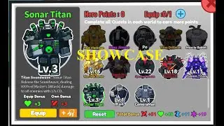 SONAR TITAN SHOWCASE SWORD WARRIORS ROBLOX 