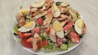Салат из пекинской капусты с курицей /простой рецепт/не Цезарь