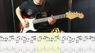 Billy Idol - Eyes Without A Face GUITAR COVER + PLAY ALONG TAB + SCORE