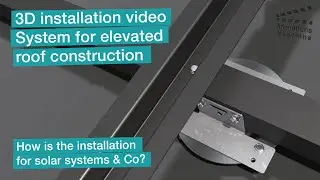 3D assembly video mounting system for elevated roof construction