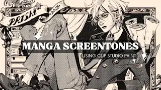 ★ DIGITAL MANGA SCREENTONES // Bookplate design full art process using PS and CSP / march catchup