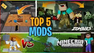 Top 5 Best Mods For Minecraft Pocket Edition 😮🔥