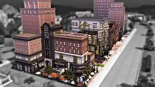 Shopping street | No cc | The sims 4 | Stop motion |