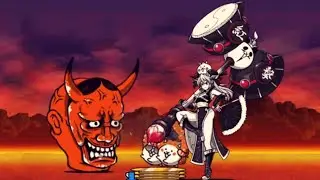The Battle Cats - Pai-Pai DX vs Hannya