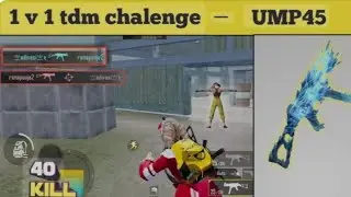 BGMI,😱1 v 1 UMP tdm gameplay video