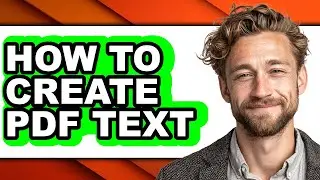 How to Create Pdf Text (easy Method)