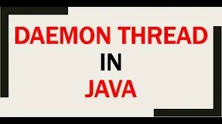 Daemon Thread In Java