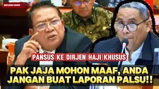MARAH!! PANSUS HAJI DPR SEMPROT DIRJEN HAJI KHUSUS YANG MEMBUAT LAPORAN PALSU