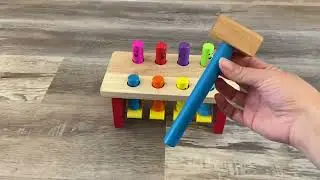 Pounding Bench Wooden Preschool Toy #toy #toyreview #toddlertoy