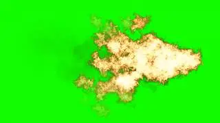 4K Green Screen Free - FIRE AND SMOKE LOGO REVEAL