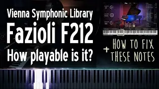 VSL Synchron Pianos - Fazioli F212 (Playability Test + Dead Zone Workaround)