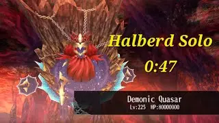 Solo Halberd vs Demonic Quasar Ultimate - Toram Online