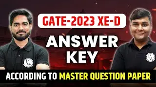 GATE-2023 XE-D | Answer Key | According to Master Question Paper