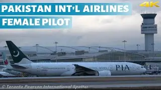 Female Pilot! Pakistan Int'l Airlines 777-240(LR) [AP-BGZ] | RWY-24R (Toronto Pearson) 1/5/2020