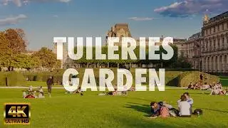 Tuileries Garden Walking Tour in Paris, France in 4K