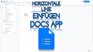 GOOGLE DOCS APP HORIZONTALE LINIE EINFÜGEN 